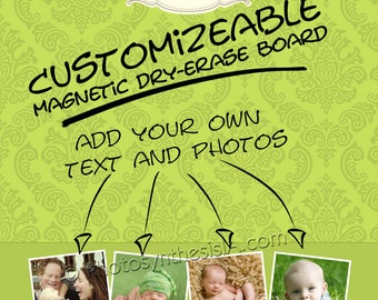 Customizable Magnetic Dry-Erase Board