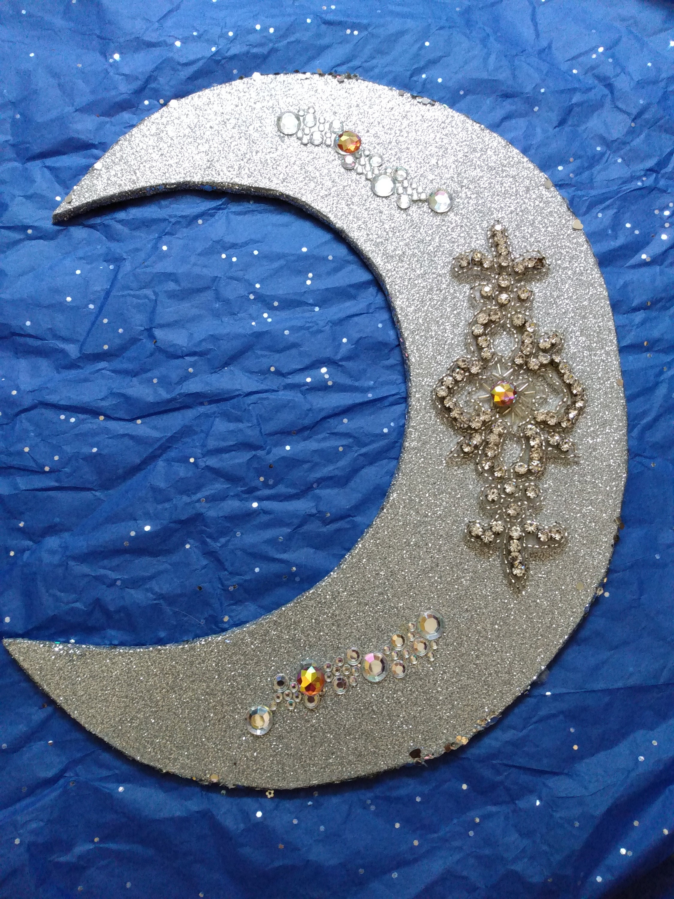 CRESCENT CUSHION Gothic pillowcase with moon and stars - Restyle