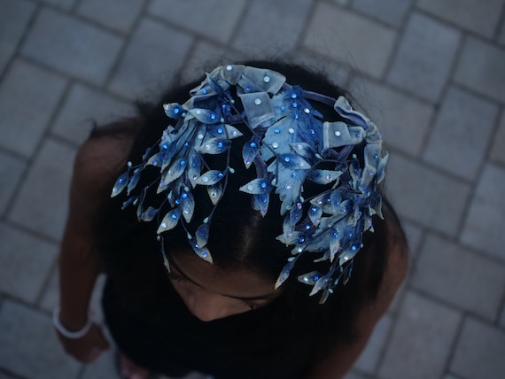 Blue ice fairy headpiece, dance headpiece, dance … - image 5