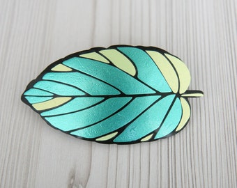 Leaf Hair Barrette, Leaf hair clip