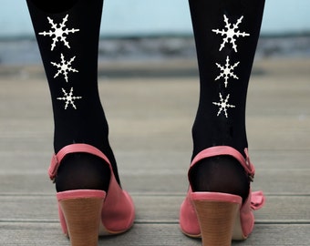 Snowflake Tights - Gold or Silver