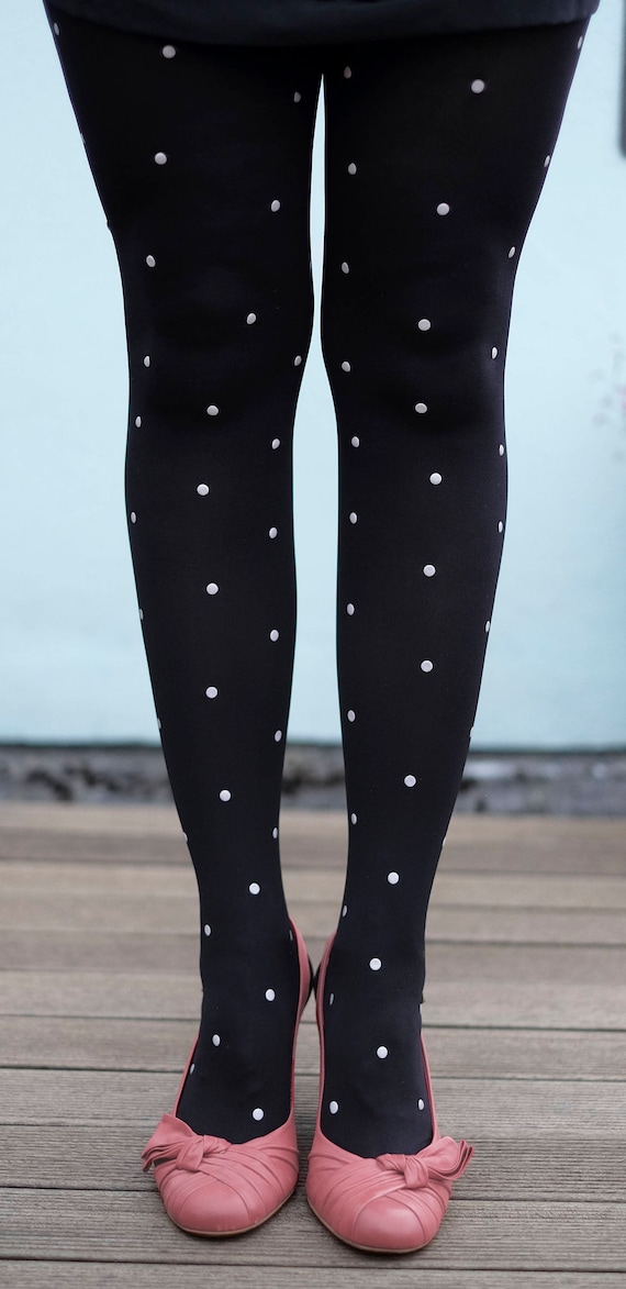 Polka Dot Tights - Reflective Spots