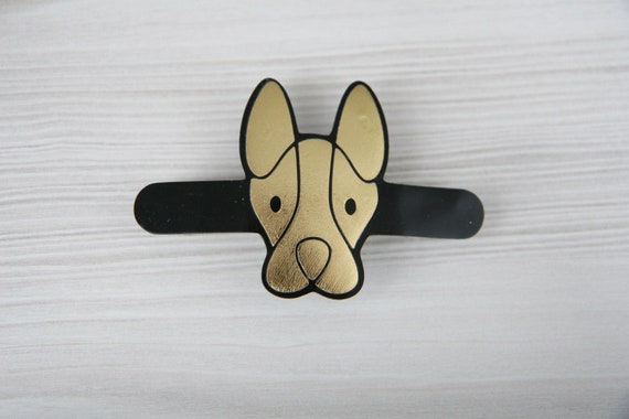 Dog Hair Barrette in Silver or Gold, Dog Hair Clip