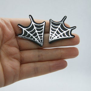 Spider Web Collar Pins, Brooches, Lapel pins