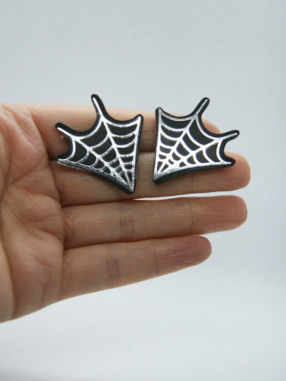 Spider Web Collar Pins, Brooches, Lapel pins