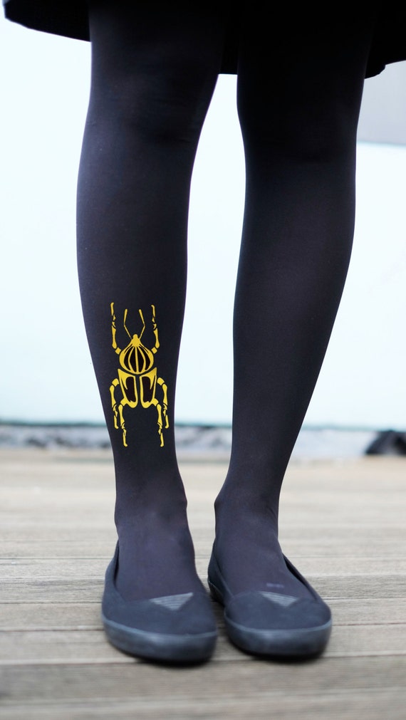 Scarab Beetle Tattoo Tights