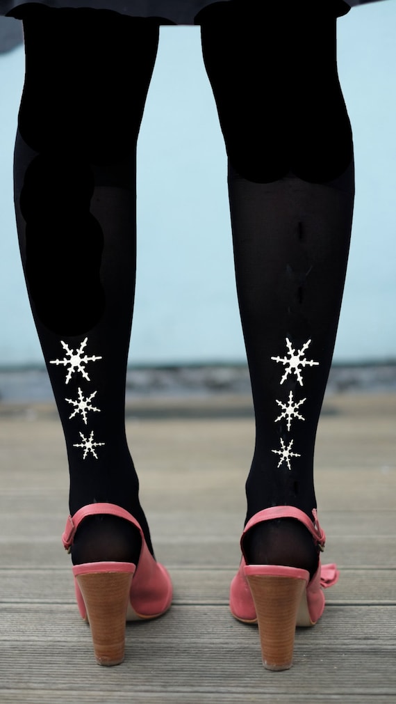 Snowflake Tights - Gold or Silver