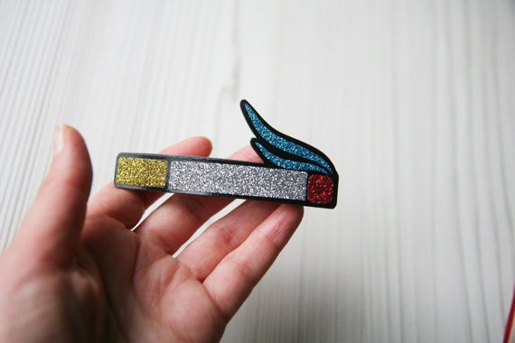 Hair Clip, Cigarette Hair Barrette