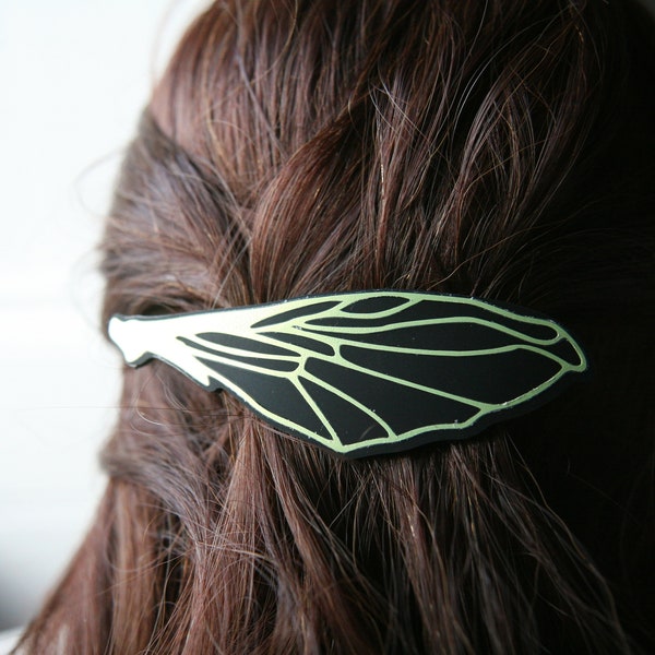 Hair Clip, Cicada Wing Insect Hair Barrette