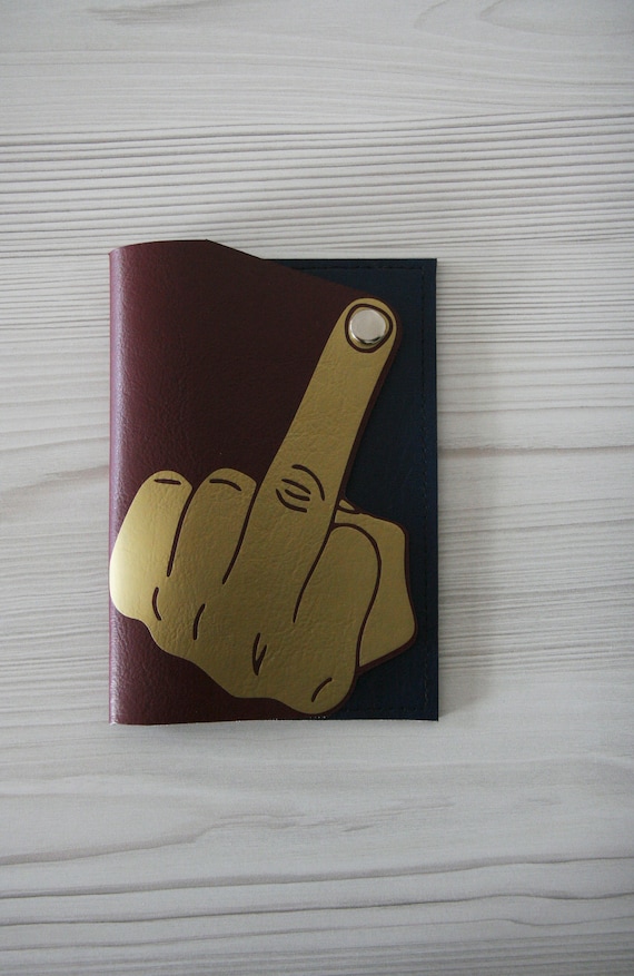 Vegan Leather Purse Middle Finger Fuck Off Pouch