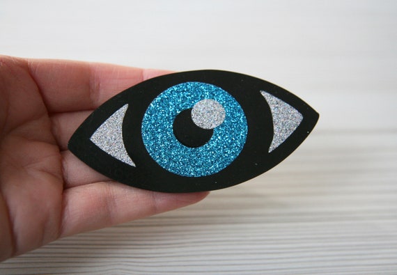 Eye Hair Barrette, Large Eye Hair Clip