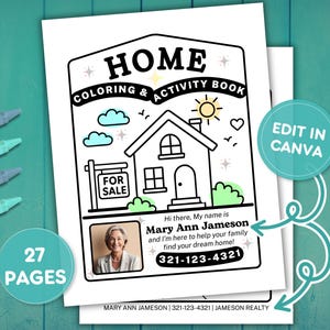 -Malbuch von Canva Template: Makramee Tag der offenen Tür (PDF Download Template-Link)