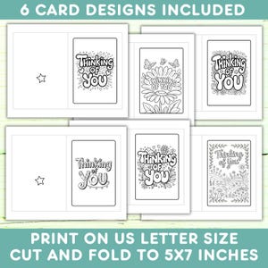 Thinking of You Coloring Cards: Kids' Sympathy & Get Well Card Designs ...