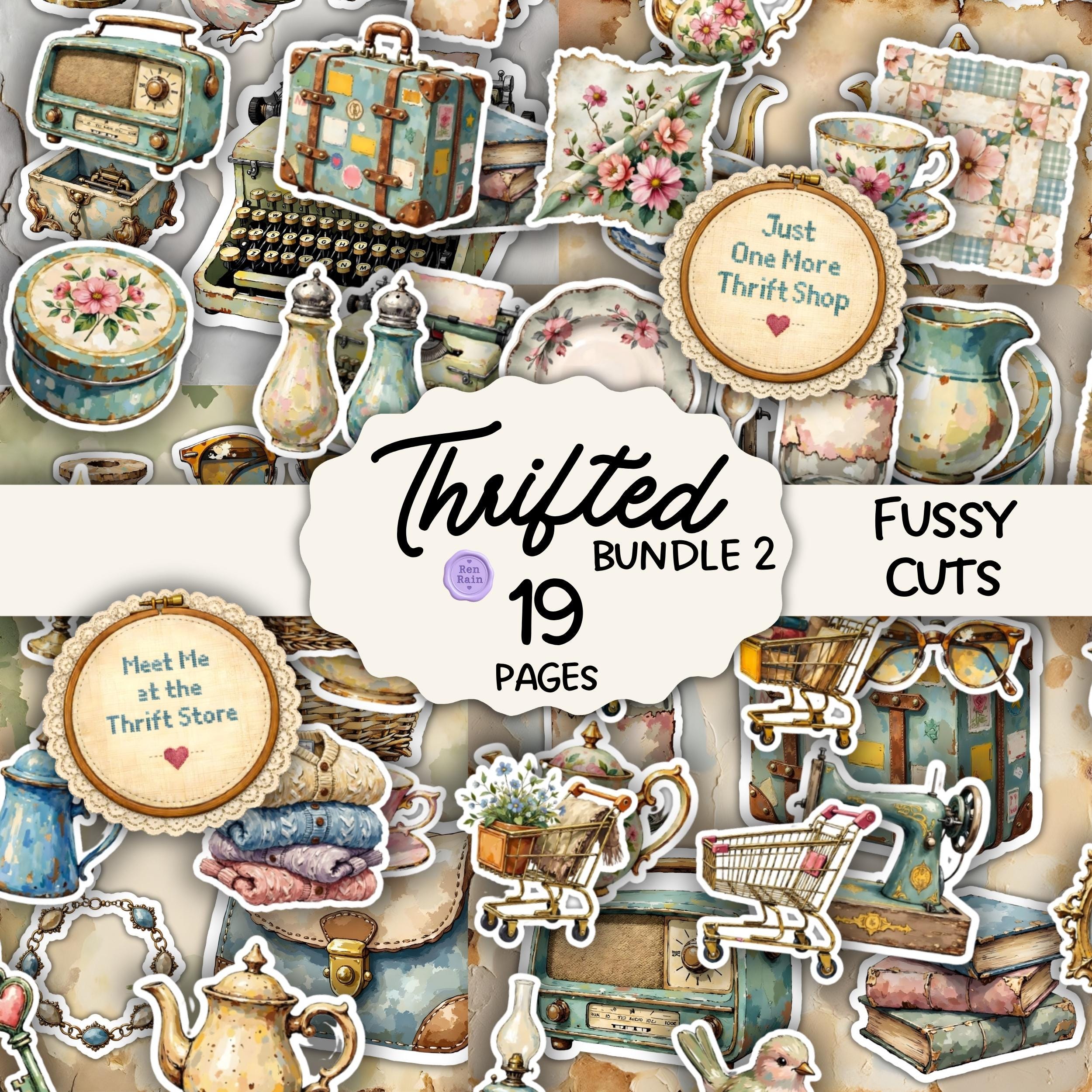 95 Page Mega Bundle Vintage Thrifted Junk Journal | Ephemera, Digital ...