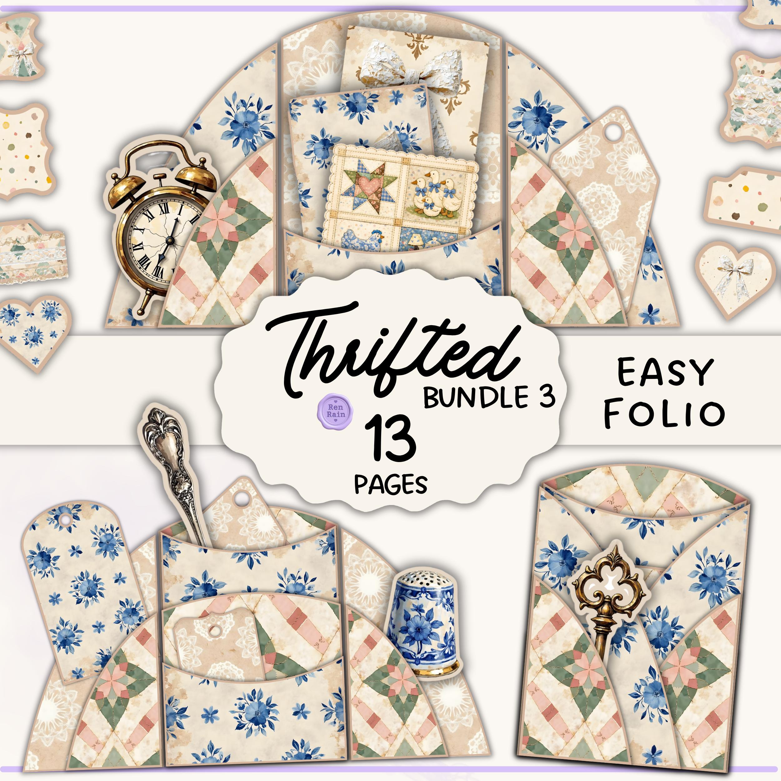 95 Page Mega Bundle Vintage Thrifted Junk Journal | Ephemera, Digital ...