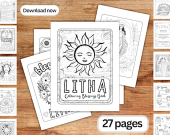 Litha Coloring Book: Summer Solstice Pagan Printables (PDF)