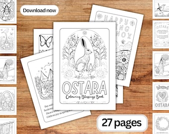 Ostara Coloring Book: Spring Equinox Pagan Printables (Digital Download)