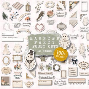 500+ Digital Stickers Mega Bundle | Halloween Fussy Cuts | Summerween Ephemera | Junk Journal Supplies (PNG, PDF & JPG) image 5
