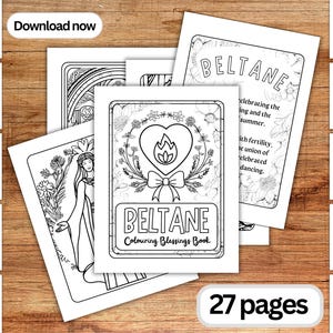 Beltane Coloring Book: Pagan Summer, Wheel of the Year (PDF)