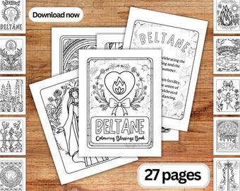 Beltane-kleurboek: heidense zomer, wiel van het jaar (pdf)