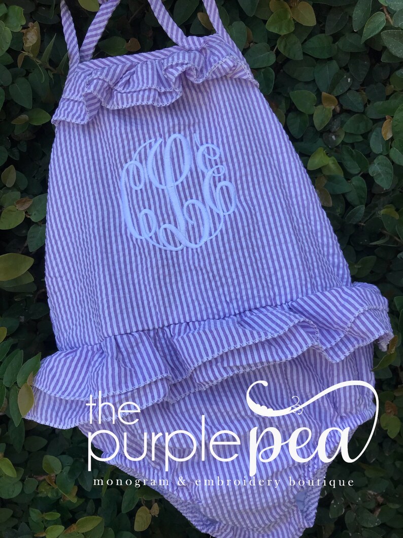 Monogrammed swimsuit ~ Girls Bathing Suit Summer 2018 Girls Monogrammed Swimsuit One Piece~ Monogrammed Swim suit ~ Girls Swimsuit ~ See