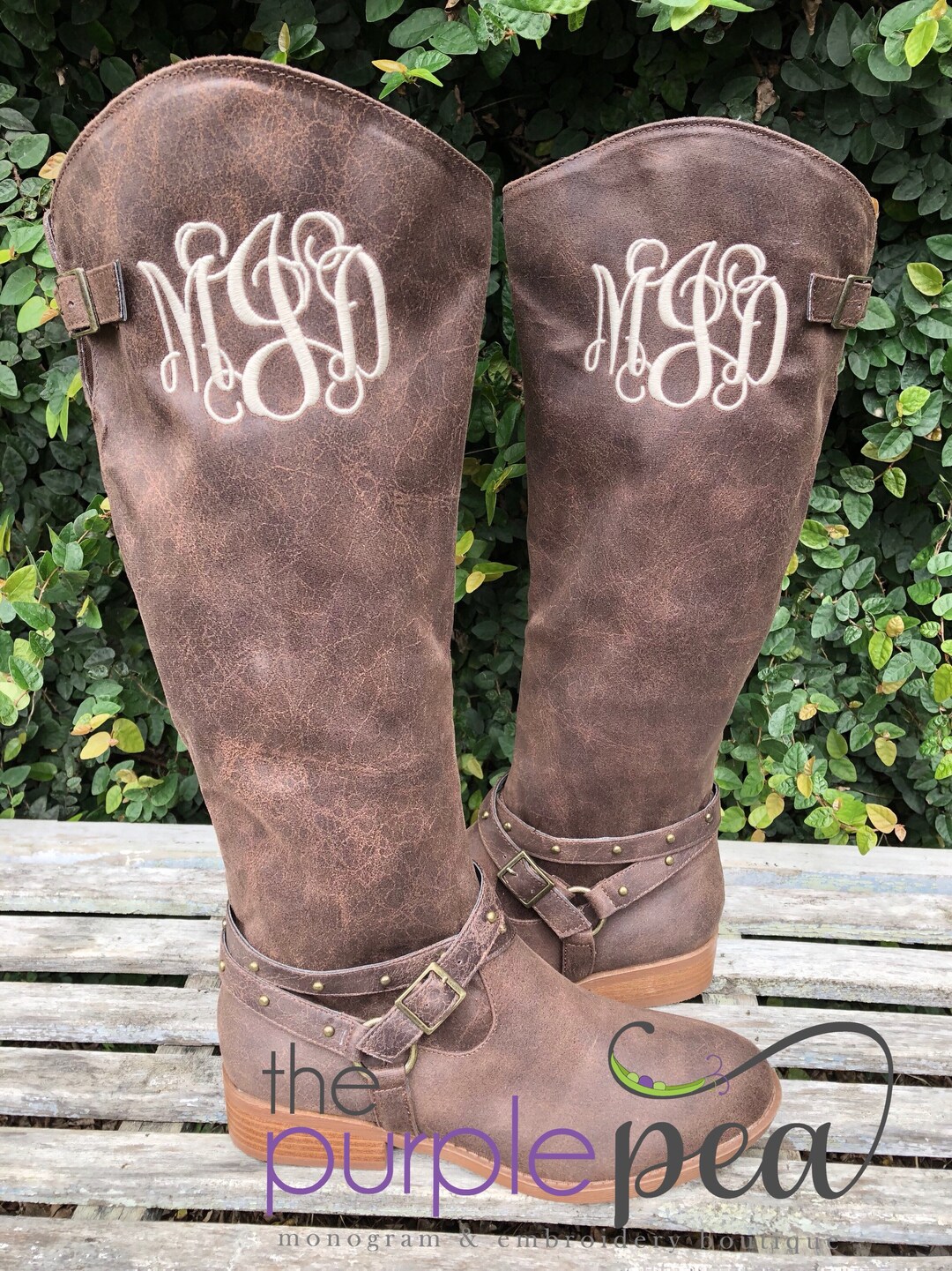 monogrammed water boots