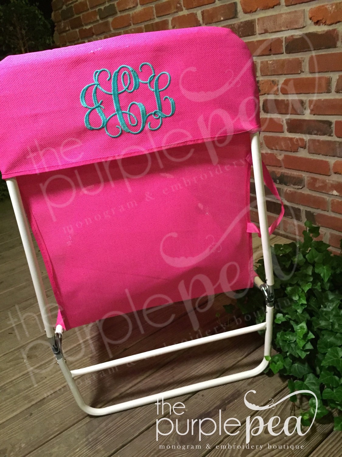 Monogrammed Beach Chair Adult Etsy