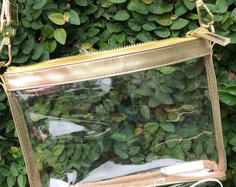 Gameday Purse, Clear Stadium Purse, Clear Bag, LSU Purse, NFL Purse, Saints Purse, SEC Purse