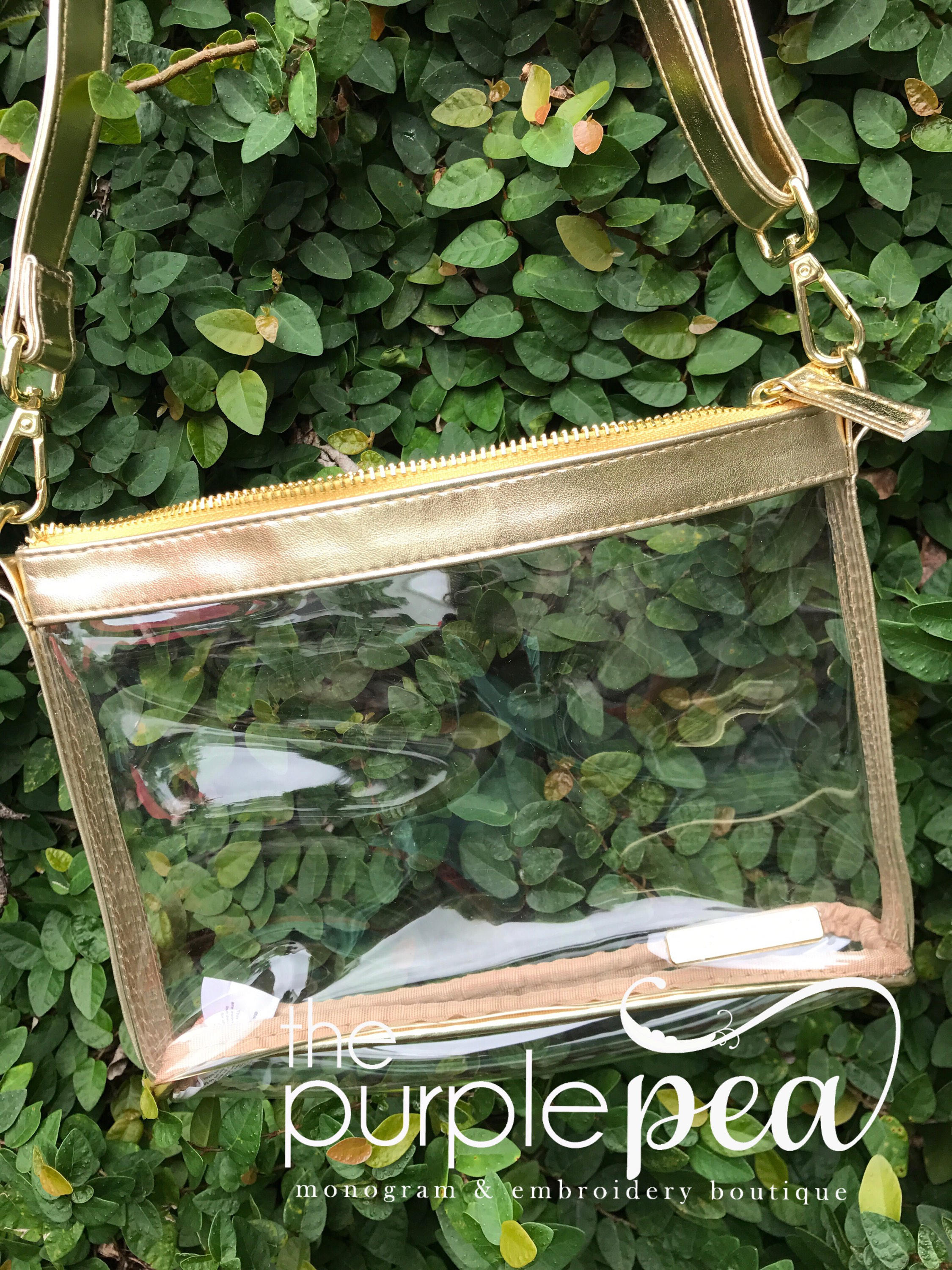 CLEAR FOOTBALL PURSE- ROYAL BLUE main image 0