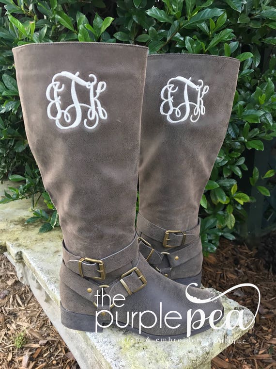 Monogrammed Ladies Boots Monogrammed Riding Boots
