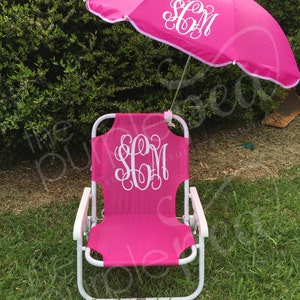 child's monogrammed chair