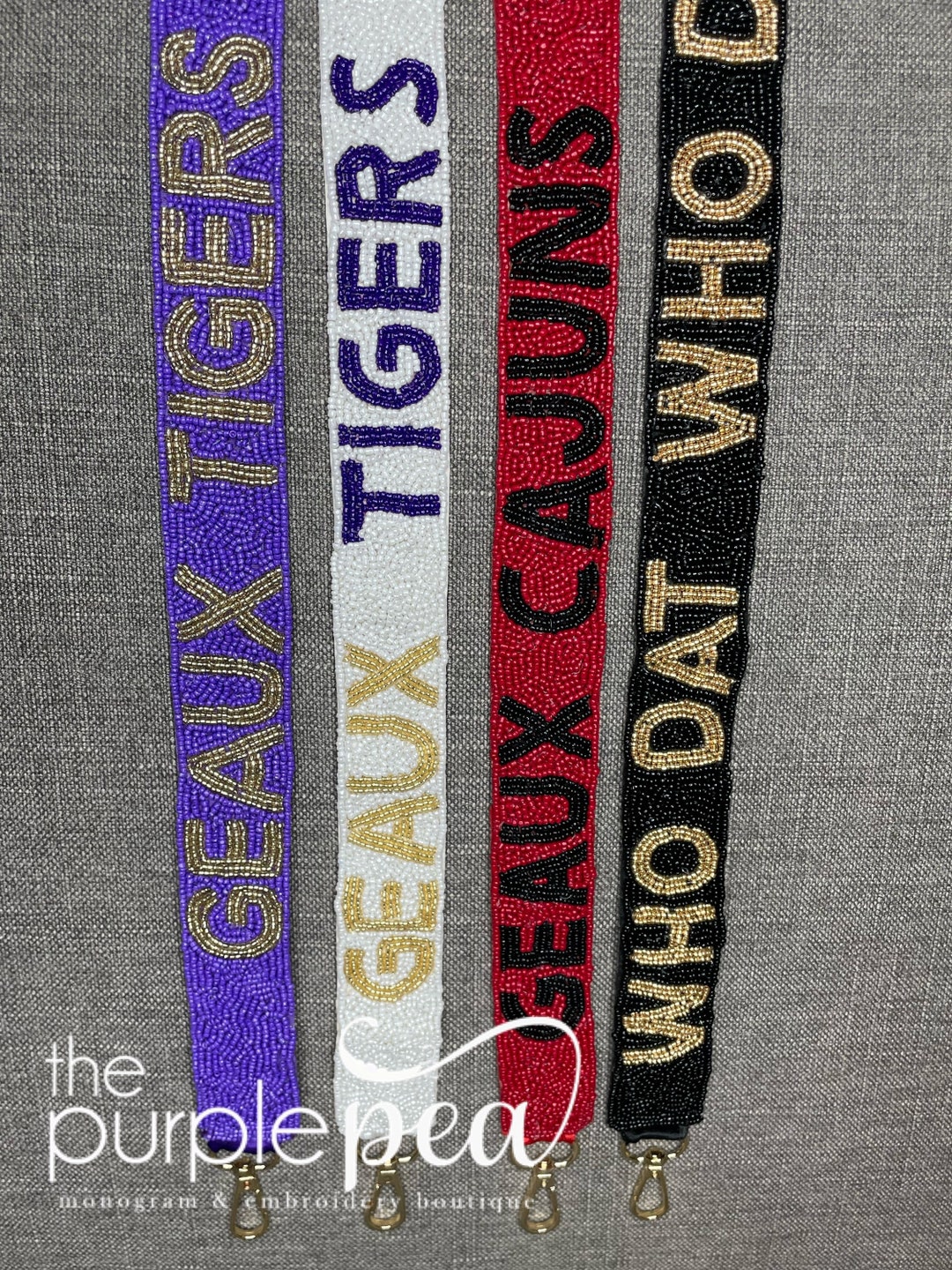 Beaded Purse Strap Geaux Tigers Game Day Purse Strap for Etsy