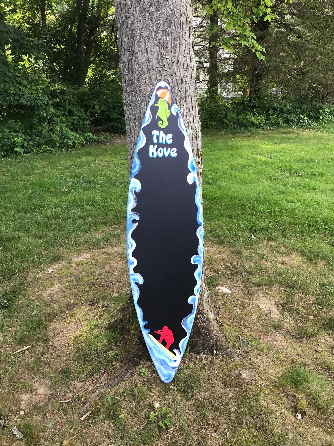 4ft Chalk Chalkboard Surf Surfboard Wall Sign Menu Guest Etsy