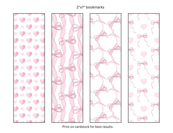 Pink Bows Bookmark Pink Bows Bookmark