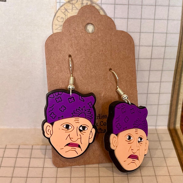 Office Character Earrings - Gangster Mike