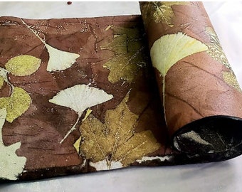 Tutoriel d'écoprint sur cuir, impression botanique naturelle (téléchargement PDF)