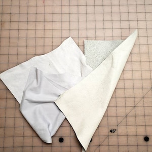 Ecoprinting Leather Sample Pack, Lambskin & Cowhide, Crust Leather