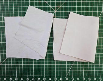 Ecoprinting Leather Sample Pack, Lambskin & Cowhide, Chrome Tanned
