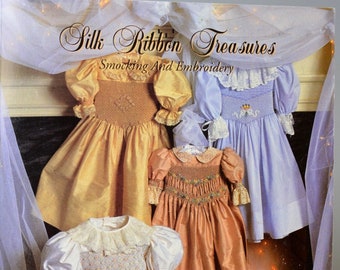 Silk Ribbon Treasures Smocking & Embroidery by Martha Campbell Pullen Smocking Heirloom Clothes Patterns Embroidery Victorian Accessories