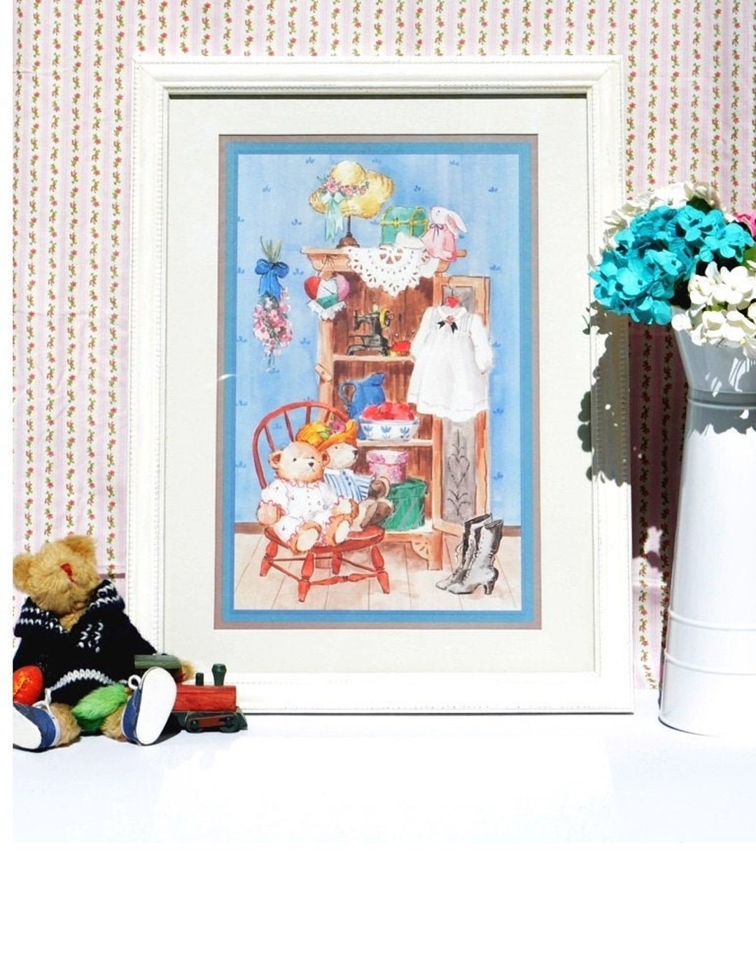 Framed Nursery Print, Nursery Wall Art Print, Baby Girl Nursery Decor ...