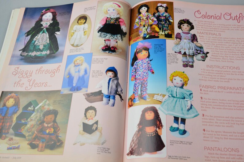 Craft Magazine Soft Dolls & Animals July 2009 DIY Doll Pattern Designer Doll 90 Dolls of All Kinds image 8
