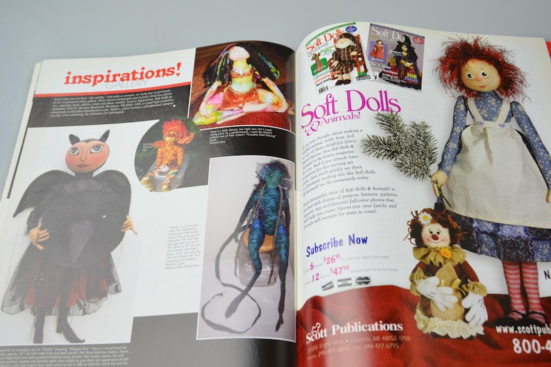 Craft Magazine Soft Dolls & Animals July 2009 DIY Doll Pattern Designer Doll 90 Dolls of All Kinds image 10