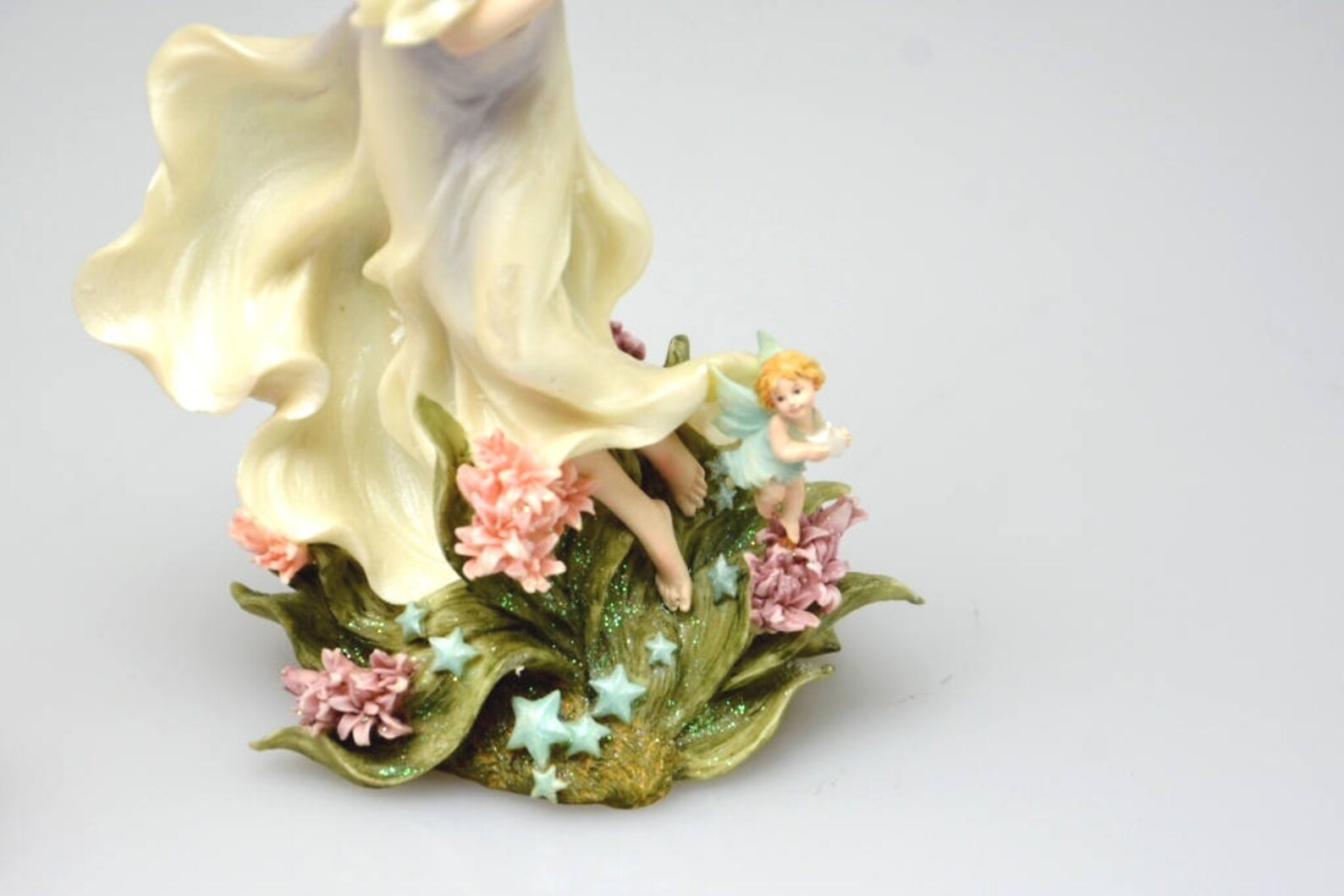 Vintage Fairy Figurine Reach For The Stars The Enchanted Etsy