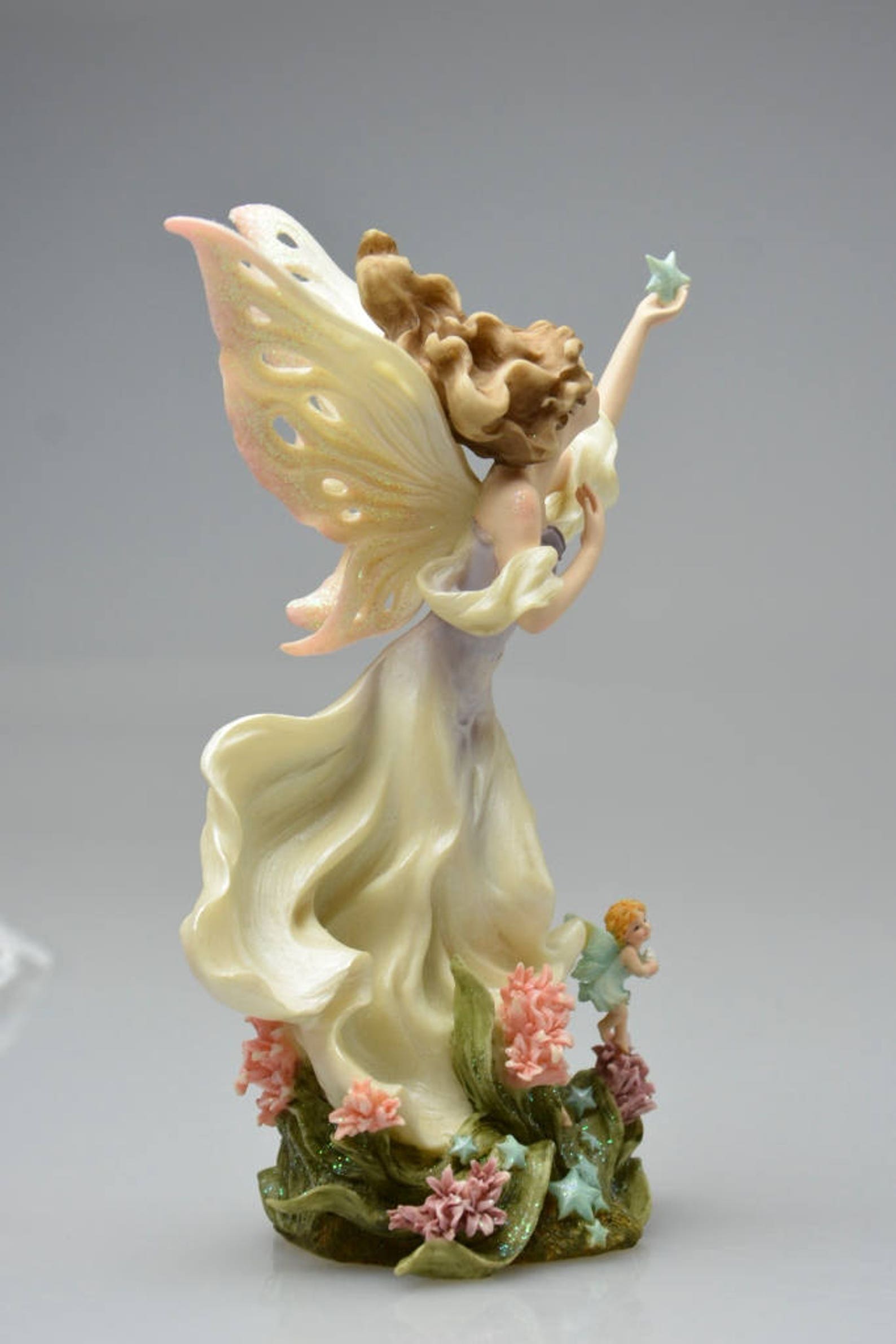 Vintage Fairy Figurine Reach For The Stars The Enchanted Etsy
