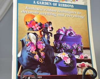 Vintage Simplicity Ribbon Embroidery Booklet: A Garden of Ribbons