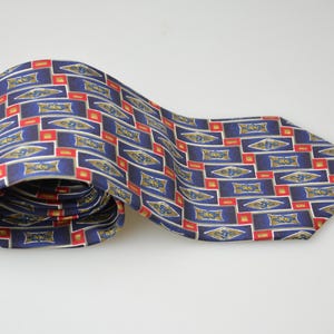 Vintage 100% Silk Tie by Barrington Unisex Fashion Accessory Trend Detail image 7