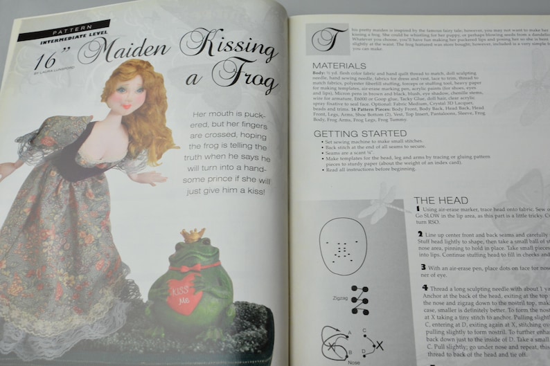 Craft Magazine Soft Dolls & Animals July 2009 DIY Doll Pattern Designer Doll 90 Dolls of All Kinds image 5
