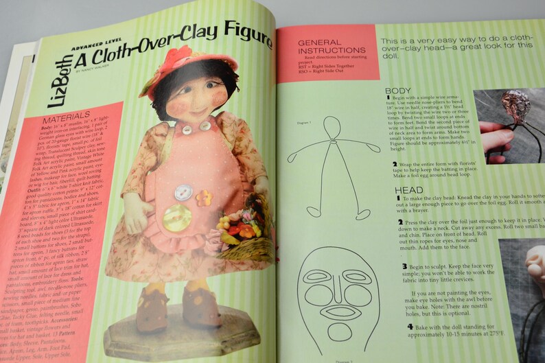 Craft Magazine Soft Dolls & Animals July 2009 DIY Doll Pattern Designer Doll 90 Dolls of All Kinds image 6