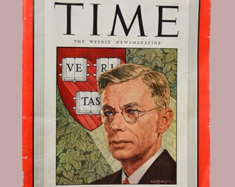 TIME The Weekly News Magazine September 23, 1946 Harvard's James Bryant Conant
