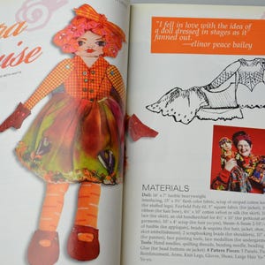 Craft Magazine Soft Dolls & Animals July 2009 DIY Doll Pattern Designer Doll 90 Dolls of All Kinds image 4